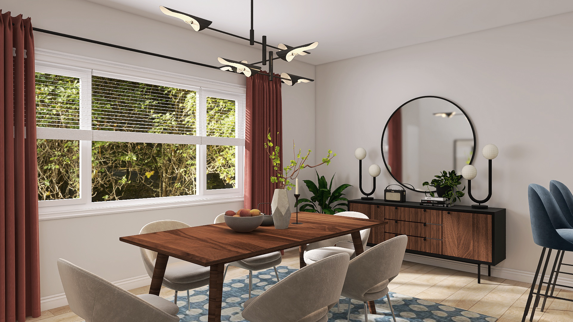 Lindsey’s Mid-Century Dining Room Makeover