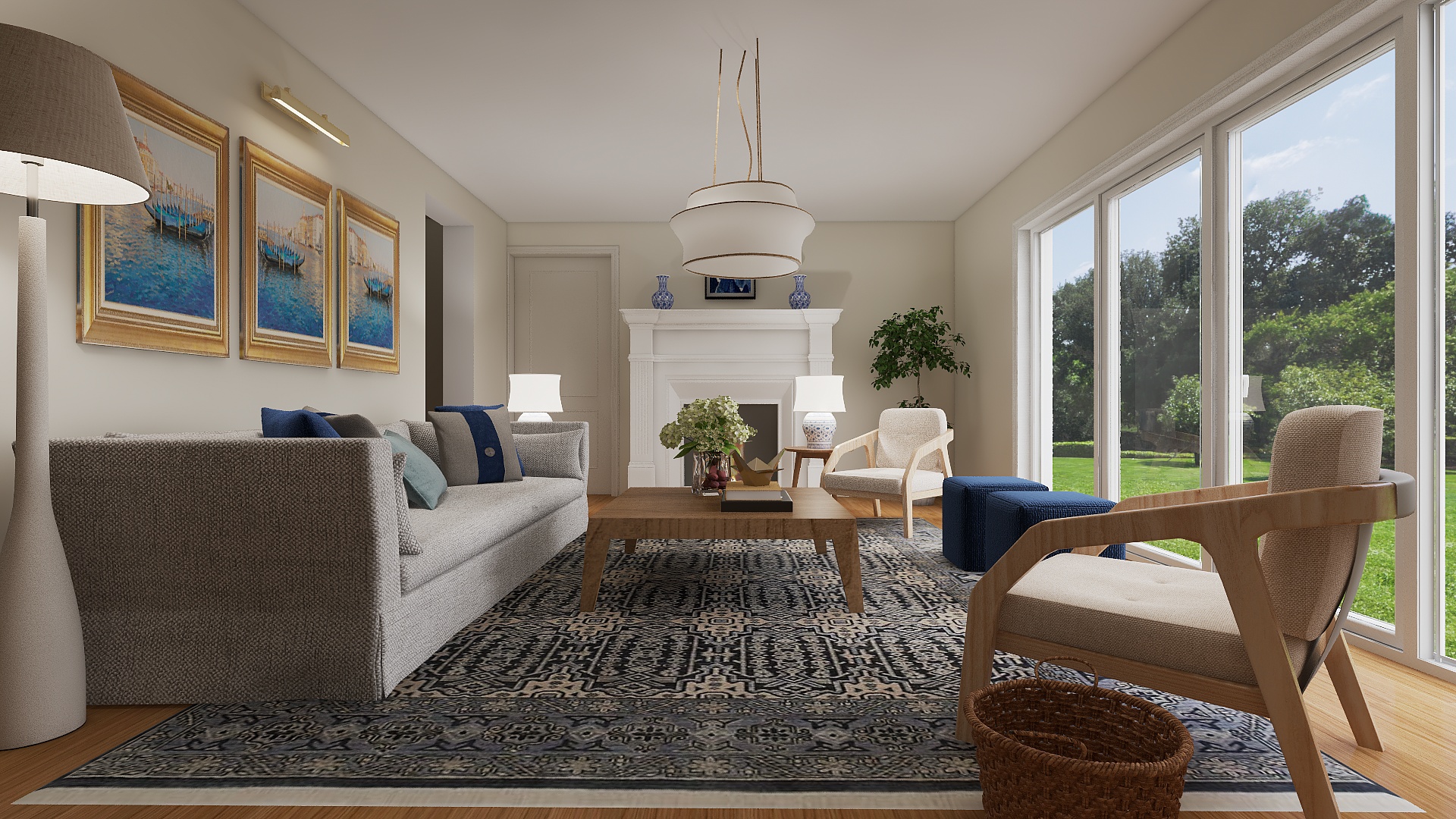 Coastal Ease, Elevated: A Cape Cod Living Room Retreat