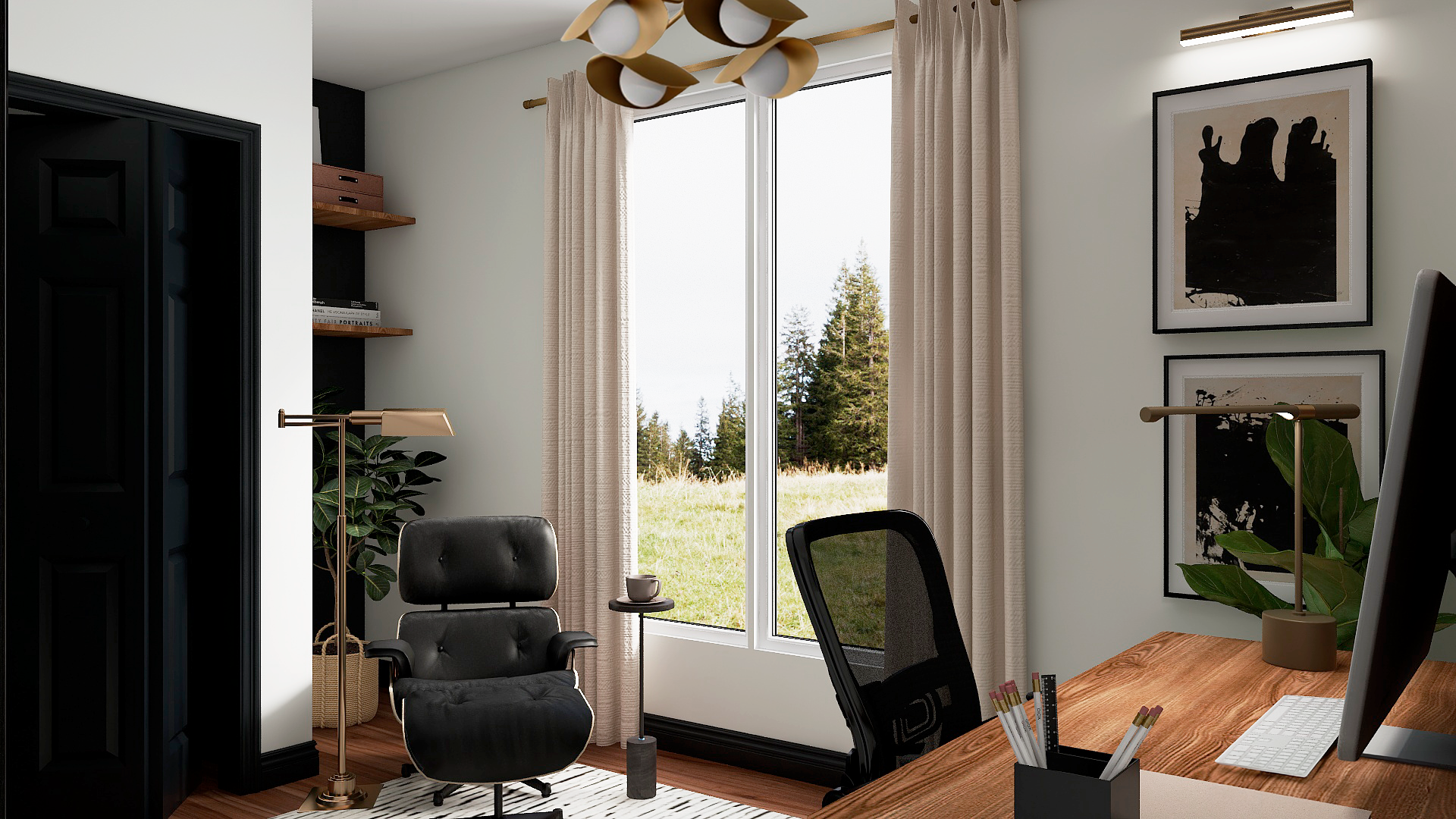 Before & After: Turning a Cluttered Kid’s Room Into a Refined Office Haven