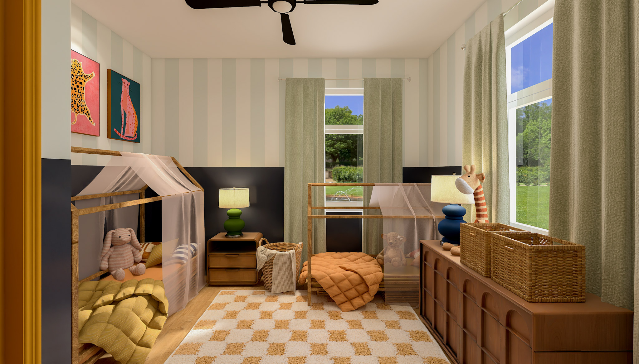 Growing Together: A Kids’ Room That Balances Calm and Play