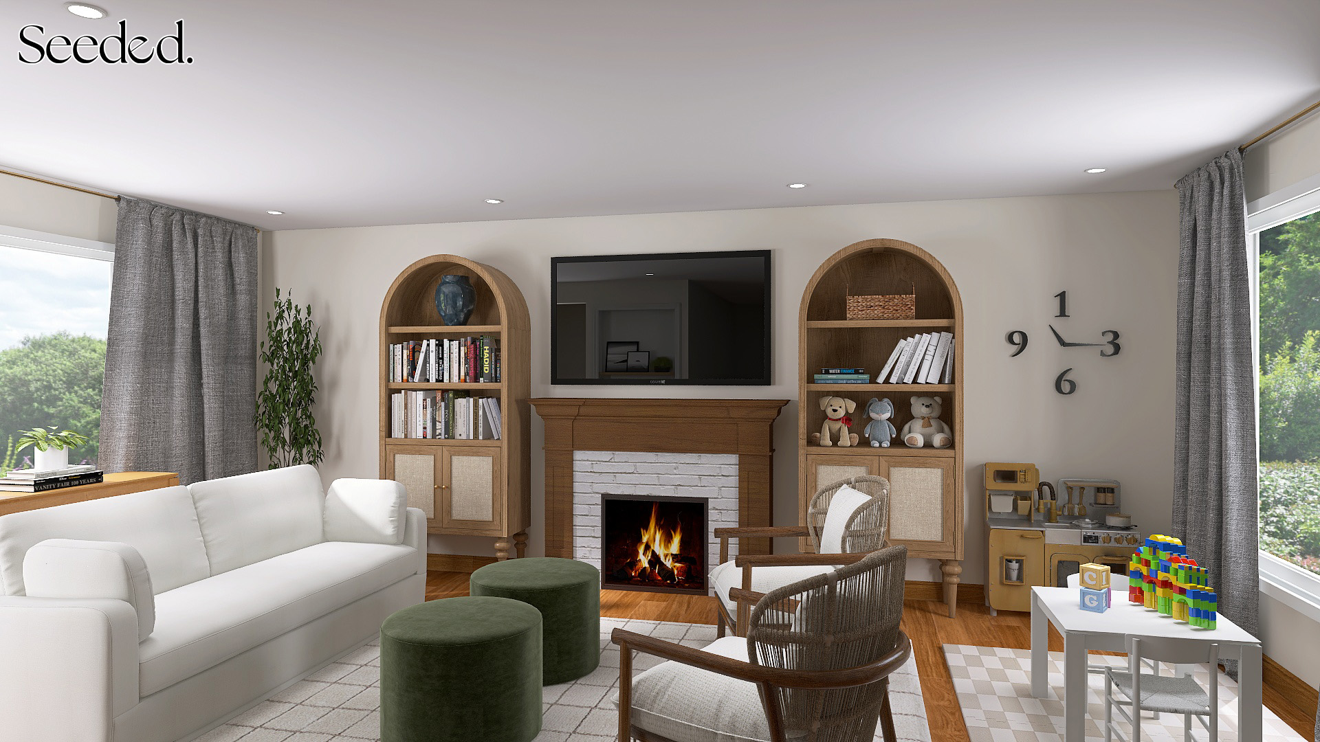 A Calm, Family-First Living Room Designed for Real Life